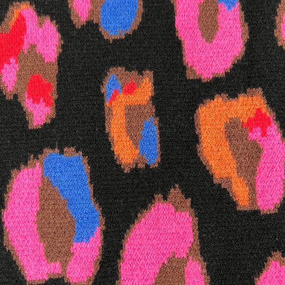 EUC Farm Rio Iridescent Leopards Sweater Dress Sz XS - Picture 10 of 11